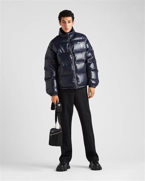 prada down jacket 2015|Prada nylon full zip jacket.